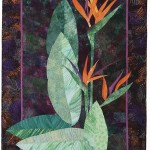 Birds of Paradise; started in class with Ruth B. McDowell; commercial and hand-dyed cotton, machine stitching Birds of Paradise; started in class with Ruth B. McDowell; commercial and hand-dyed cotton, machine stitching