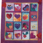 Heart Beet; hand-dyed cotton, quilted by Laura Lee Fritz Heart Beet; hand-dyed cotton, quilted by Laura Lee Fritz