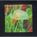Inkjet Calla - inkjet printed on cotton, machine stitching